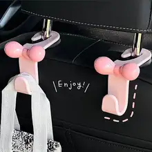 カーチャーム バタフライデザインの車載フック【ピンク・車内収納用・女性向け】