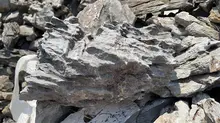 天然黒山石の庭院用枯山水飾り【インテリア・外装飾・フォトプロップス】