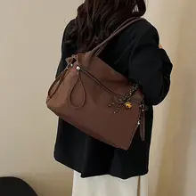 大容量 通��勤用トートバッグ【シンプルデザイン・ホワイト・ナイロン・ショルダーバッグ】