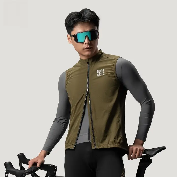 春夏用 防風ベスト 自転車用 アウトドアベスト【男女兼用・ノースリーブ】