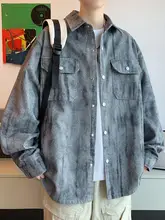 水洗いデニムジャケット【春秋用・ユニセックス・ビンテージ風・ゆったりフィット】