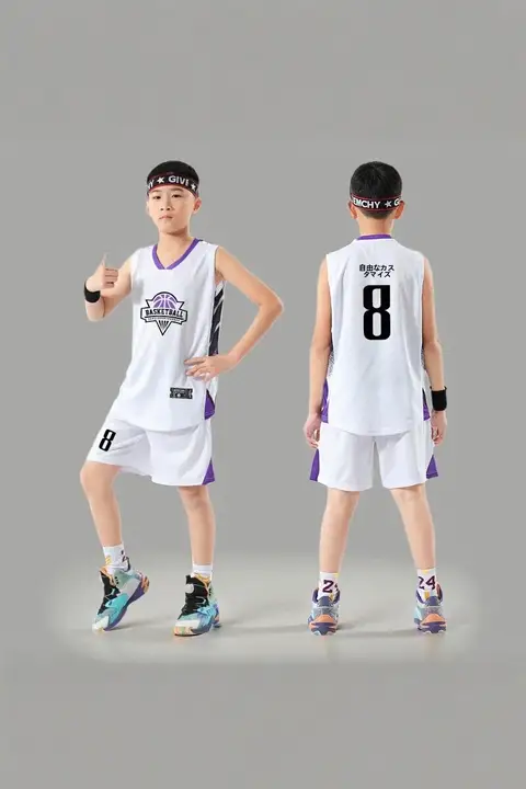 小学生用 バスケットボールユニフォーム【男女兼用・トレーニング用・ベスト付き】（セットアップ対応）