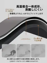 防汚加工の浴室用吸水速乾マット【厚手・滑り止め付き・シンプルデザイン】