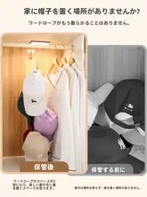 帽子収納ラック【穴あけ不要・玄関用・壁掛け・デザインフック】