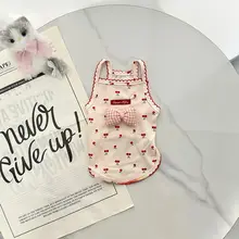 ペット用 薄手キャミソール【春夏・ピンク・小型犬・毛落ち防止】（セットアップ対応）