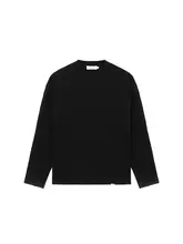 シンプルなハイネック長袖Tシャツ【カジュアル・秋用・ゆったりフィット】