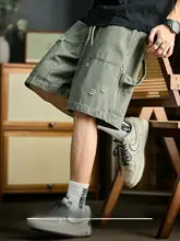 夏用 薄手 メンズ カジュアルショートパンツ【クラッシュデザイン・ゆったりサイズ・コットン製】