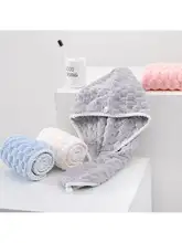 極上の柔らかさ コーラルフリース ドライヘアキャップ【吸水性・厚手・家庭用】