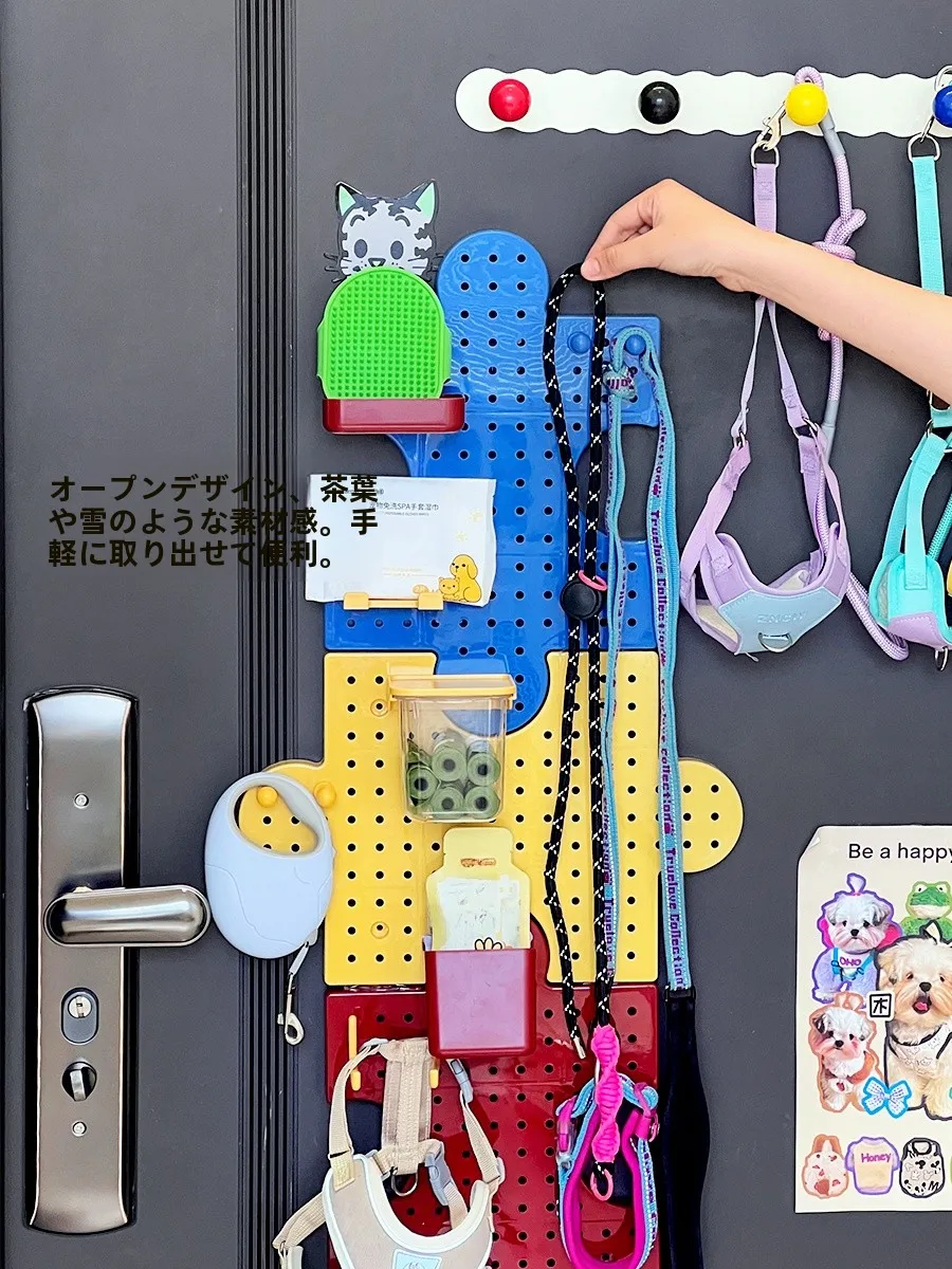 玄関用ピンボード収納ラック：DIYショップで実用性とデザイン性を両立する収納解決策