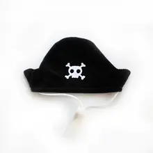 ペットコスプレ 猫用 3点セット 海賊風 帽子 アイパッチ バンダナ ハロウィン 撮影用小物 ユニーク