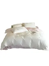 100S天丝長絨綿ベッドリネン4点セット【春夏用・高級感・シンプルデザイン】