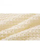 穴あけ不要デザインの春夏用ニットケープ【透かし編み・おしゃれトラベル用】