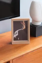 自然素材の桜の木製フォトフレーム【テーブルスタンド・人像用】