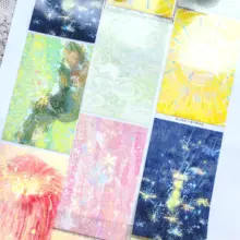 夢幻の星空デザイン！手帳用貼り付け装飾テープ【DIY素材・花火のように華やか】（セットアップ対応）