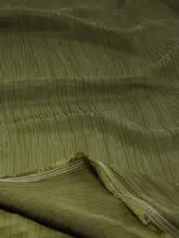 オリジナルヘビーキュプラシルク 生地 しわストライプ