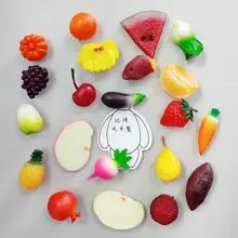 かわいいフルーツ・野菜デザインミニ冷蔵庫マグネットセット【クリエイティブ・小型・ホワイトボード用】