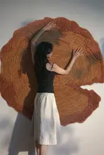 ハンドメイド ラグ【モダン・不規則デザイン・リビング用・軽奢スタイル】