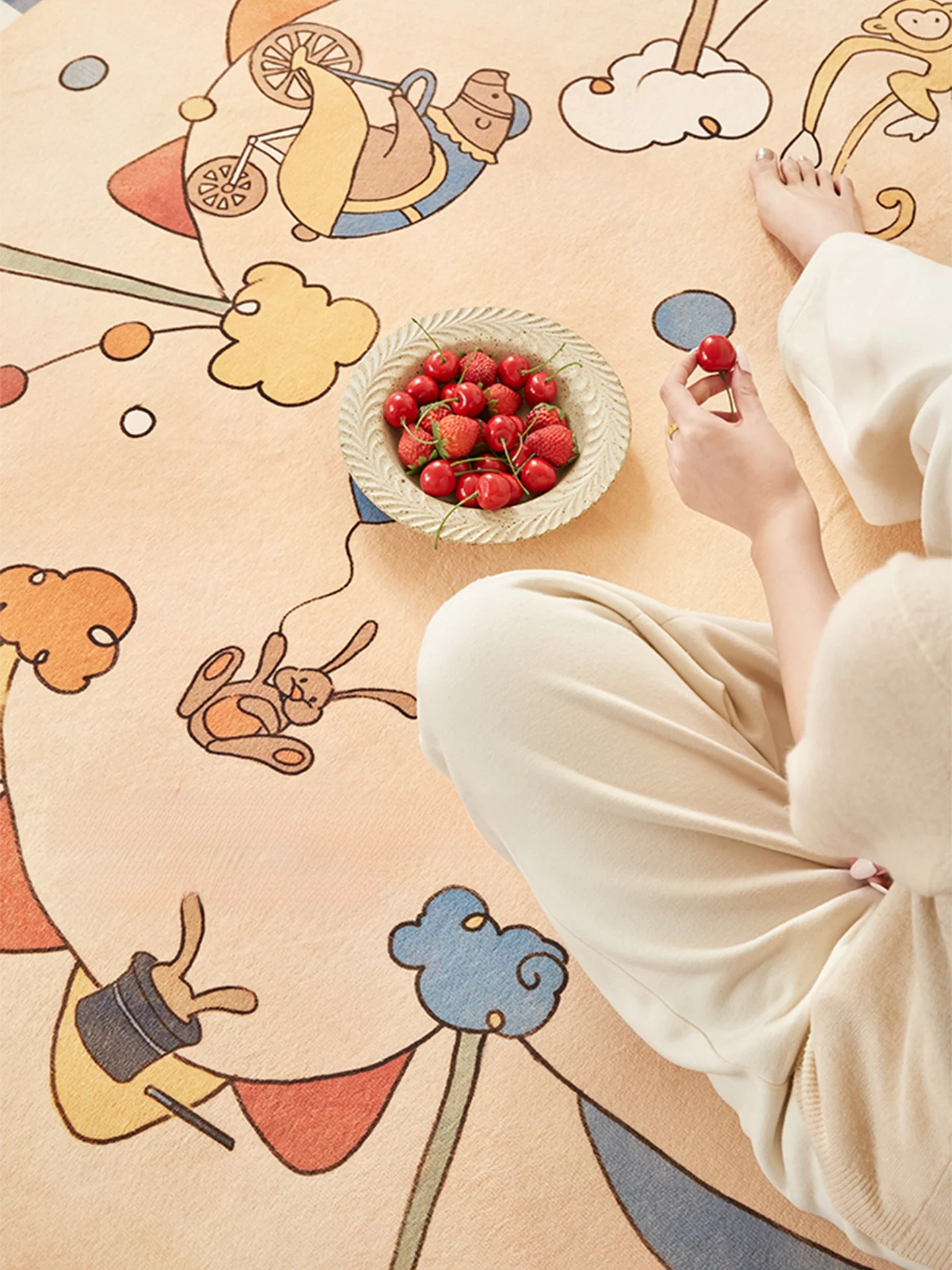 リビングに子供がいるなら、どんなカーペットが理想？