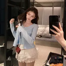 レースフリル付き バルーンスカート【韓国風・甘美・ウエストゴム】（セットアップ対応）