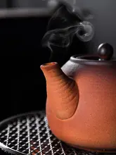 日本式炭火囲炉煮茶炉【アウトドア・キャンプ用・焼きミルクティーや茶の用意に最適】（セットアップ対応）