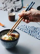 天然竹製カラフルな個人用箸【防滑・防カビ・高温耐性】（セットアップ対応）