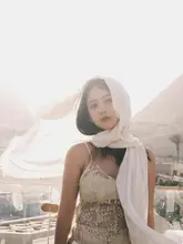 エジプト海辺旅行用のコットンリネンストール【UVカット・ビーチ・サハラ撮影用・多用途】