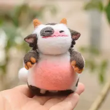 羊毛フェルト製 DIY パンパン龍のぬいぐるみキット【新年用・贈り物に最適】