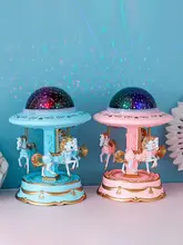 星空投影シンフォニーキャラメル音楽ボックス【回転木馬・子供向け・誕生日・ギフト】