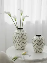 高級感あるシェルデザインのフラワーベース【インテリア装飾用・ソフトフラワーアレンジメント】