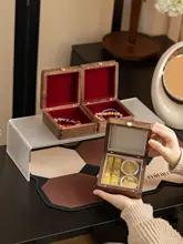 木製の可愛いアクセサリー収納ボックス【ミニサイズ・ブレスレット収納可能】