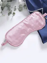 100%桑蚕丝製 両面使用可能なアイマスク【刺繍デザイン・男女兼用・睡眠用】