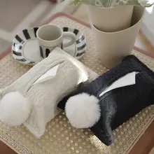 シンプルなリビング用ティッシュボックス【収納便利・ベッドサイド・テーブル用】