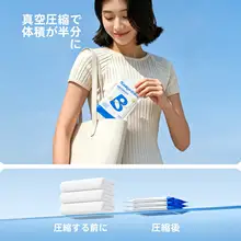 Badigo 使い捨てバスタオル 厚手 ビッグサイズ 個包装 旅行用 トラベル 出張 ホテル