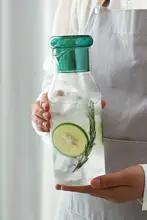 耐熱の高硼珪酸ガラス製 冷水ポット【家庭用・大容量・アイスドリンク・茶用】