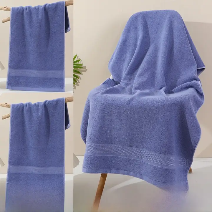 バスタオル タオル 2点セット 綿100% コットン 吸水 毛羽落ちにくい 家庭用 大人用 男女兼用