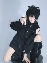 3点セット レディース ジャケット ショートパンツ レッグウォーマー ゴシックロリータ テクニカル クール ダーク サブカル