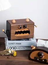 ブラックウォールナット製 テーブル用ティッシュボックス【クリエイティブデザイン・北欧スタイル】