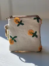 ミニポーチ キーケース コインケース イヤホンケース オリジナル ハンドメイド 刺繍 布製