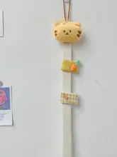 刺繍ベアデザインのヘアクリップ整理用バンド【赤ちゃん用品・収納便利】