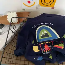 子供用カートゥーンTシャツ【長袖・ゆったりフィット・トレンドデザイン】