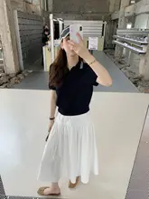 上品なデザインのAラインスカート【立体的な皺・通勤・ふんわりシルエット】