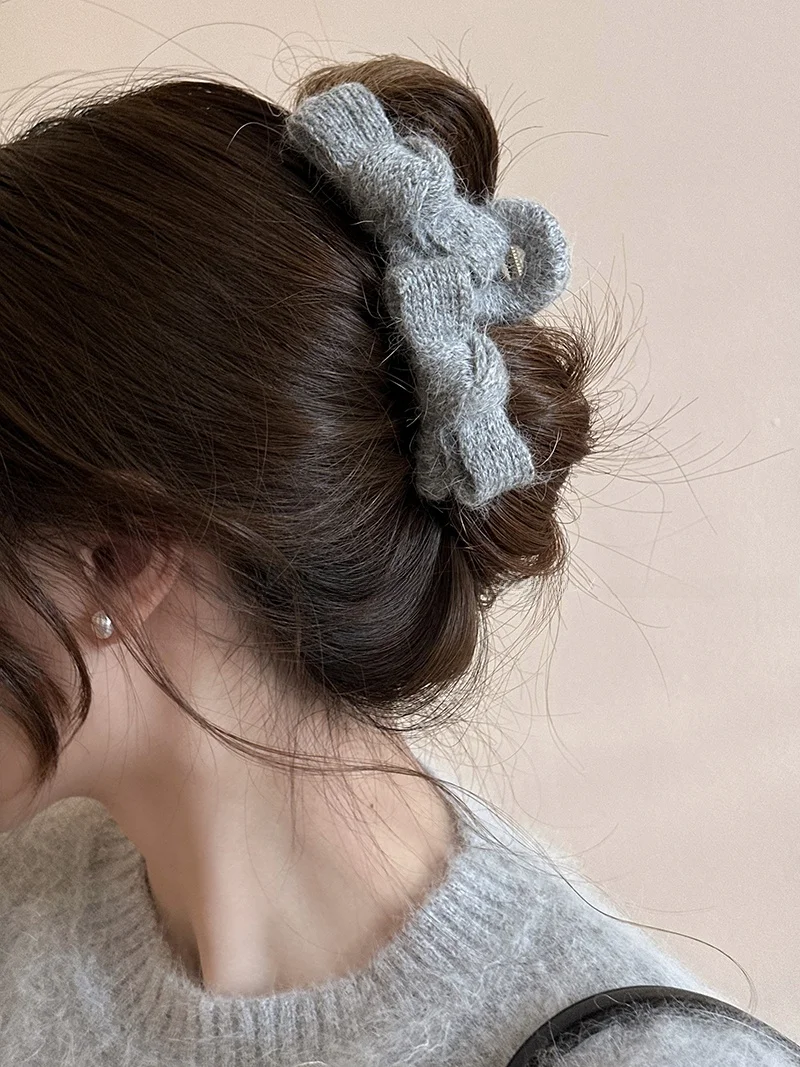 大サイズ毛糸リボンヘアクリップ：日韓風女性用後頭部留め具の実用性と選定基準