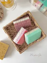 高泡立ち！海藻製のキッチン用スポンジ【洗浄効果・多孔性・掃除用】
