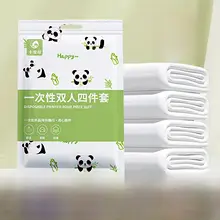 旅行用使い捨てベッドリネン【シングル・ダブル対応・衛生的】（セットアップ対応）