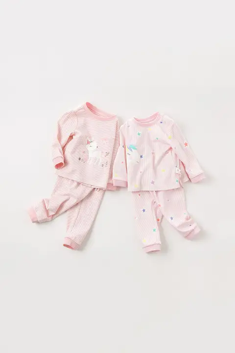 子供用インナーウェア【春用・上衣とパンツ・保温タイプ・家居服・快適な寝間着】（セットアップ対応）