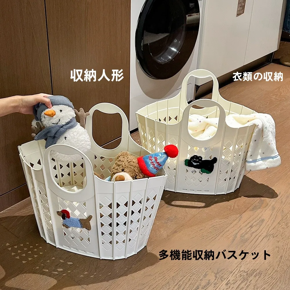 折りたたみ式壁掛け洗濯カゴ：バスルームで効率的に衣類を収納するための実用設計