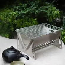 アウトドア用折りたたみ式バーベキューグリル【炭火焼き・キャンプファイヤー台】