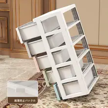 収納力抜群のプラスチック製引き出し収納キャビネット【衣類収納・多層・リビング・寝室用】