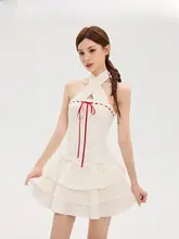 ネックレス ワンピース ケーキスカート セクシー エレガント デートに最適