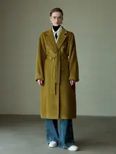 イタリア製 カシミヤウール ロングトレンチコート【クラシックデザイン】